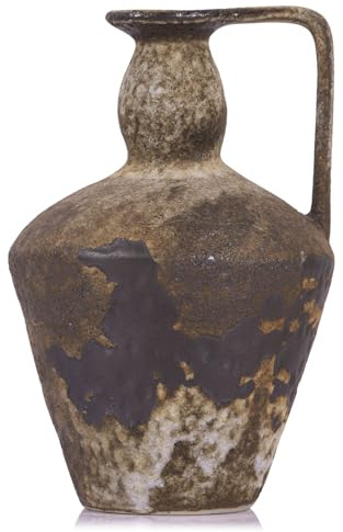 Wabi Sabi Sabi Vase vintage rouillé, 9,8 pouces de haut Wabi Sabi Decor rustique ferme en faïence Vase pour centre de table, salon