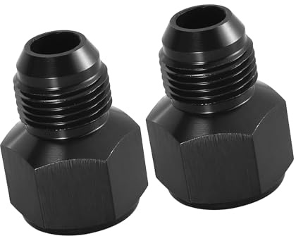 A ABSOPRO 2 st bil hona AN10 till hane AN8 flare koppling adapter svart ersättning artikel