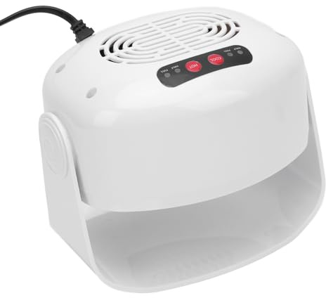 Luft-Nageltrockner, Leistungsstarker Nagelgebläse-Föhn mit Zwei Modi, Warmer, Kühler Wind-Gebläsetrockner, Praktische Rotation, Automatisches Design (220V EU-Stecker)