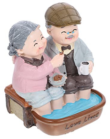 MUSISALY Decorazione Per Torta Nonno e Nonna a Tema Compleanno, Mini Ornamento Da Forno in Resina, Decorazione Casa Per Feste e Celebrazioni Familiari, Regalo Di Compleanno Per Nonni