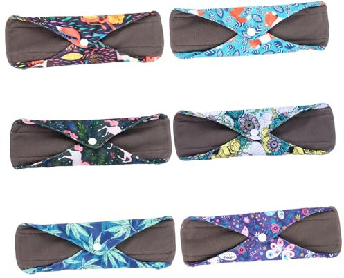 Beaupretty 1 Satz Mutterschaftsbinde Damenbinden Aufbewahrungstasche Menstruationsunterwäsche Postpartale Menstruationspads Slipeinlagen Menstruationskissen Aus Bambuskohle Bambus-kohle 6st