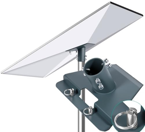 MLUPODY Starlink Gen 3 - Adattatore per tubo e supporto per palo da 28-40 mm, compatibile con standard 4/4X/Gen 3/V4/Enterprise Dishy, in acciaio resistente, con perni di sicurezza in metallo, solo
