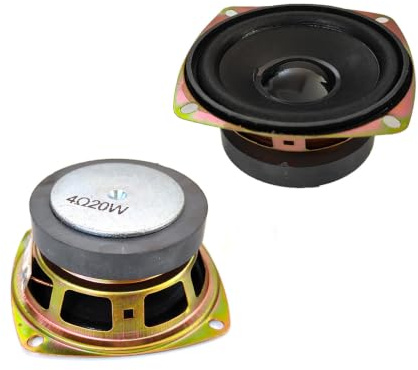 Gikfun 3 pollici 4Ohm 20W Full Range Audio Speaker Stereo Woofer Altoparlante per Arduino Sostituzione FAI DA TE (confezione da 2 pezzi) EK2173