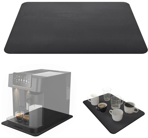 Thalire Sous-plat pour Machine à Café, 40 x 30 cm, Tapis de Protection Anti-gouttes, Dessous de Plat pour Cafetière Automatique