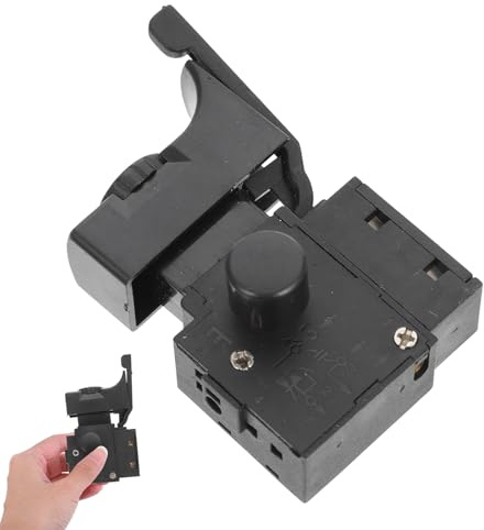 WOONEKY Interruptor de Control de Velocidad para Taladro Eléctrico, Gatillo de Repuesto Botón Ancho, Función Reversible y Variador sin Escalas, 250v 6a, Accesorio para Taladro Manual