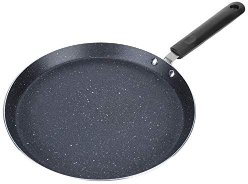 KIMISS Poêle à œufs Antiadhésive, Cuisinière Radiante, Cuisinière à Induction, Outil de Cuisson pour le Petit-déjeuner, Crêpes, Pizza aux œufs Poêle à Frire en Fonte (Grande taille (10 pouces))