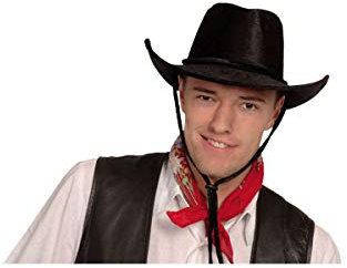 Cowboyhut schwarz für Erwachsene
