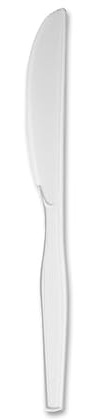 Georgia-Pacific Dixie 7 Medium-Weight Polystyrene Plastic Knife by GP PRO (Georgia-Pacific), White, KM217, (Case of 1,000)