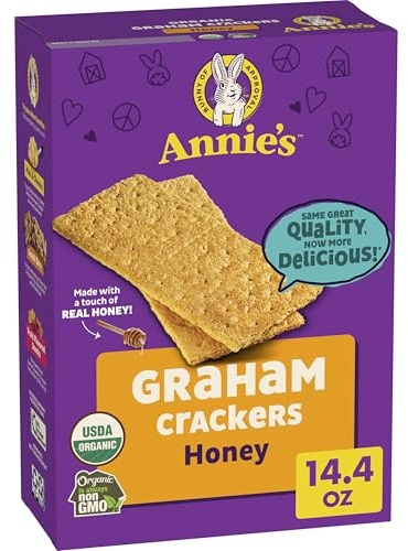Annie's Organic Honey Graham Crackers, Made With Whole Grain, 14.4 oz