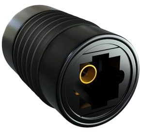 rhinocables Toslink Optical Audio Coupler | Interference Free Signal, Versatile Compatibility, Seamless Connectivity, Durable Construction, Gold, Coupler