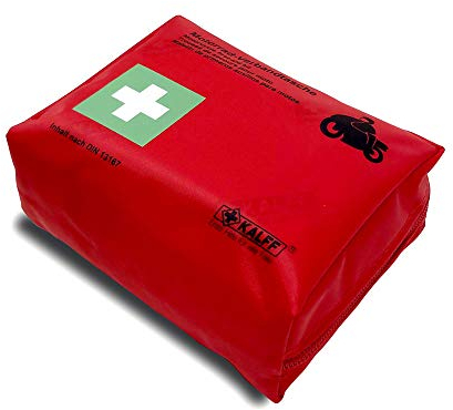 4R Quattroerre.it 16058 Kit Pronto Soccorso per Moto Omologato Norma DIN 13167