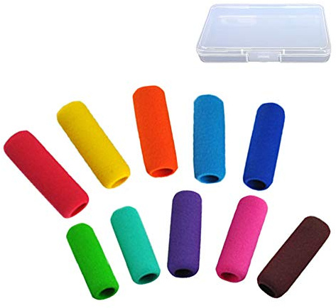 BOZEVON Bleistift Grips - NBR Stift Griffe Ergonomische Schreibhilfe Handschrift Schreibgeräte für Rechtshänder und Linkshänder