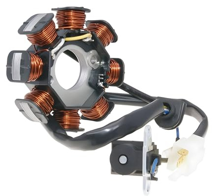 Lichtmaschine Stator für Peugeot Speedfight 3 50 4T, SYM Fiddle 2 50 4T | Kompatibel mit SYM Sanyang Symply 50, SYM Sanyang Fiddle II 50, SYM Sanyang Orbit II 50