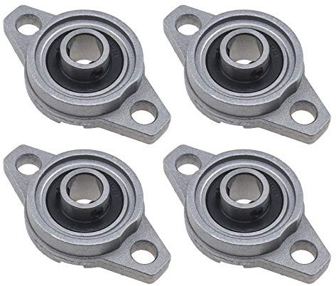 OTOTEC KFL000 - Rodamientos horizontales de brida rómbica de 10 mm con agujero de eje autoalineables para impresora 3D, sistema de transporte de maquinaria de procesamiento de películas, 4 unidades
