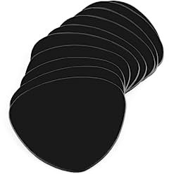 Brute Strength – Sottobicchieri in pelle – Nero – Semicircolare – 14 pezzi | Sottobicchieri lavabili in cuoio pieno fiore per bicchieri e tazze; con cinghia per riporli ordinatamente