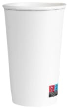 COVR Weiße Pappbecher Coffee to Go, Einweg Kaffeebecher & Papierbecher, für Heiß- & Kaltgetränke, robust und griffig, 40 cl (14 oz), 1000 Stück