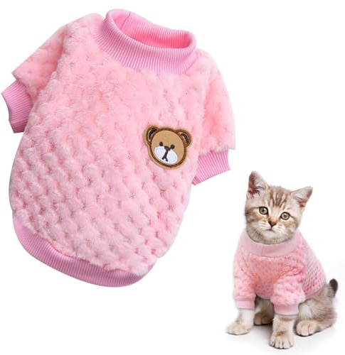 Maglioncino Cane, Caldo Maglioncino Per Cani, Maglione Per Cane, Maglione per Animali Domestici, Maglione Dolcevita per Cani, Maglione a Caldo Pullover Outwear Cappotti Freddi per Cani Gatti,rosa