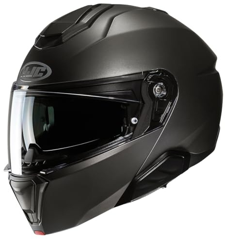 HJC, Modularer Motorradhelm I91, Semi mat Titanium L