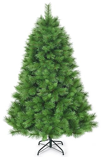 COSTWAY Árbol de Navidad Verde 180cm, Agujas de PVC de 586 Ramas, Arbol de Navidad Automático, Arvore de Natal Hogar Oficina Fiesta (180 cm)