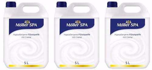 Megaa store Flüssigseife Handseife Seife Hypoallergene Flüssig | 5L 10L 15L 20L Möller SPA (15 Liter)