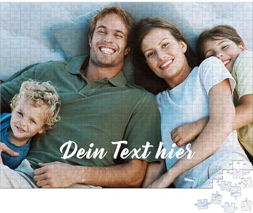 UM UPMALL Personalisiertes Puzzle mit eigenem Bild, Fotopuzzle Selbst Gestalten - 1000/500/300/200/120 Teile: Gestalte Dein individuelles Fotopuzzle für Geburtstage, Muttertag & Valentinstag