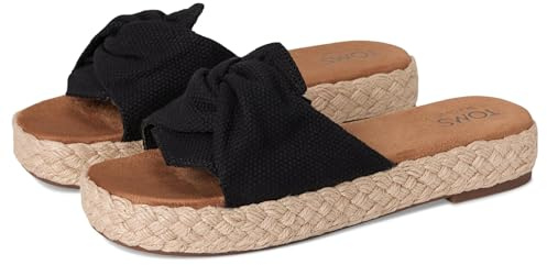 TOMS Womens Abby Slide Black 9 Medium