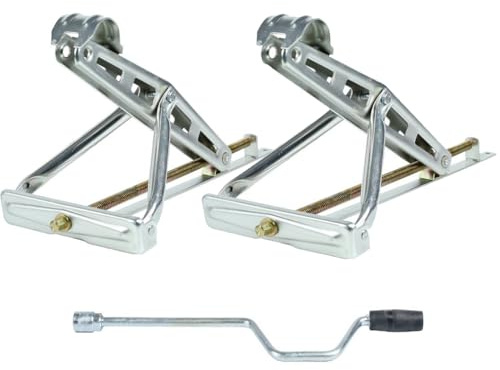 HEYOUTH 2PCS Husvagnshållare, stödstativ för bil, husvagn, släpvagn och husbil (1 200 kg, 597 x 280 mm), justerbar hastighet 105–520 mm