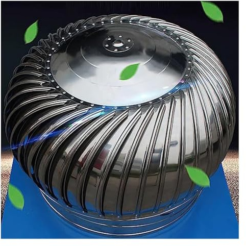 MMDXDLX Comignoli girevoli Acciaio Inossidabile 304 Ispessito, azionato dal Vento, Grande Diametro, Ventilazione Interna(400)