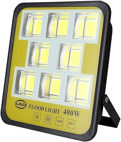 ZVALIEVYE Projecteur Led D'Extérieur Étanche, Éclairage de Sécurité, Projecteur Super Lumineux de Pleine Puissance, Lampe de Travail Rechargeable/400W