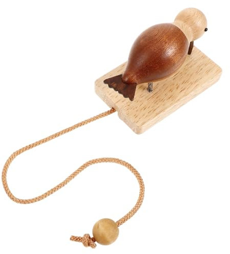 VOSAREA Wooden Door Knocker Woodpecker Doorbell Decorative Home Entrance Sign for House Door Woodpecker Knocker