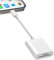 Lector Tarjetas SD para iPhone/iPad/MacBook/Mac/Cámara (Lightening Port y USB C Port), SD Card Reader con 2 Ranuras, Tarjeta SD y Micro SD Ranura, Leitor Cartao SD Plug and Play, SD Card Reader