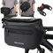 GXCROR Fahrrad Lenkertasche 4.7L mit Schnellrelease | Stabiler Träger für City & Trekking | Wasserdicht + Handyfach + Getränkehalter