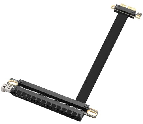 ELFJMZP PCIE 3.0 X1 to X16 Extension Cable PCI-Express 1X Male to 16X Female Extender Adapter for Graphics, WiFi, USB, Sound Cards etc - 20cm / 7.87inch