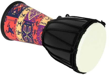 Kisangel Djembe Handtrommel Für Kinder 4 Zoll Leichtes Schlaginstrument Aus Sicherem Material Lauter Klang Für Anfänger Und Musikeinsteiger