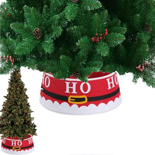 Nouvelle AnnéE Cache Pied Sapin De Noel, CirconféRence De L'Arbre Decoration Noel, Disposition De La ScèNe Du Festival Jupe Sapin De Noel, Pour1.8m Arbre Deco Noel Une Utilisation IntéRieure ExtéR (B)