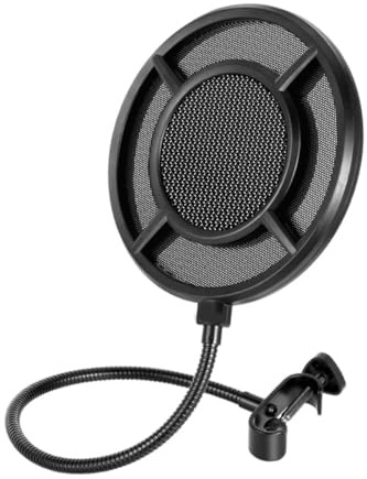 SUPVOX Filtro Antipop Protector para Micrófono Filtro Antiviento de Micrófono Portátil Funda para Uso Estudio o Grabación