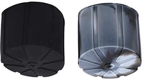 ERYUE Copriobiettivo Universale in Silicone Copriobiettivo Protettivo Antipolvere Impermeabile DSLR per Obiettivi al 99% Grigio 2 Pezzi per Gli Appassionati di Fotografia