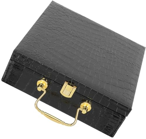 Abaodam Portasigari Coperchio Ribaltabile Contenitore per Sigari Portatile Realizzato in Pu e Legno Scatola per Sigari Design Delicato e Creativo