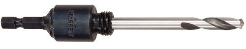 Starrett A4E Hole Saws Arbor - 32-159mm Hex Shank Arbor Screw Thread with 13mm Longer High-Speed Steel Pilot Drill - Quick Change Mandrel
