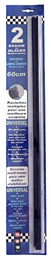 AdlerVision Scheibenwischer 60 cm 2er Set – Mehrfach-Wischkante | Bügelscheibenwischer vorne & hinten individuell kürzbar