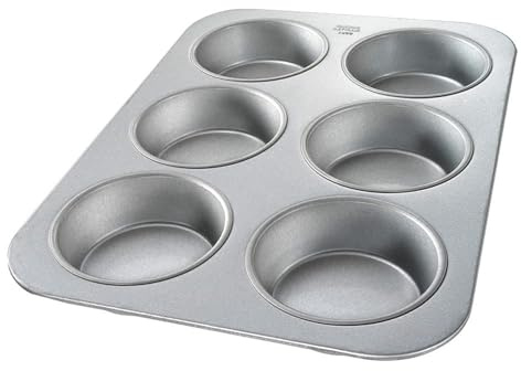 Chicago Metallic Mini Cake Muffin Pan, 6 Moulds