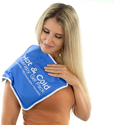 Roscoe Medical Gel Soft Flexible Ice Packs for Injuries, Reusable Freezer Hot and Cold Pack, Cold Compress & Cooling Gel Pad for Shoulder, Hip, Leg, Arm, Ankle & Foot Injury, 11 x 14 Inches, Large