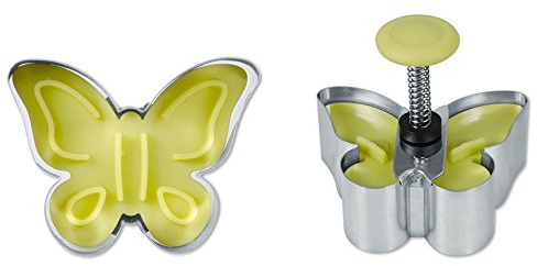 Staedter, diseño de Mariposas Molde para Galletas con expulsor, Amarillo