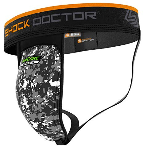 ShockDoctor 233/234 - Support Coquille de protection avec Aircore Hard ou Soft Cup - Concu pour faire du Sports de Combat: Boxe, Karate, Taekwondo, Krav Maga, MMA, Muay Thai…