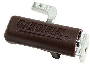 GARDINIA Klemmträger für Jalousien und Rollos, Montage ohne Bohren, Set mit 25 mm Oberschienen, Klemmhalter, Metall, Braun