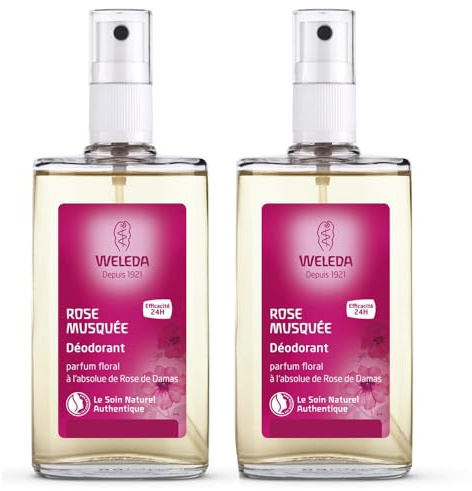 Weleda Déodorant Spray à la Rose Musquée Lot de 2 x 100 ml