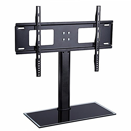 TTAP Universal Table top Pedestal TV Stand Base for 32 to 55 inch LCD LED TVs Black height adjustable
