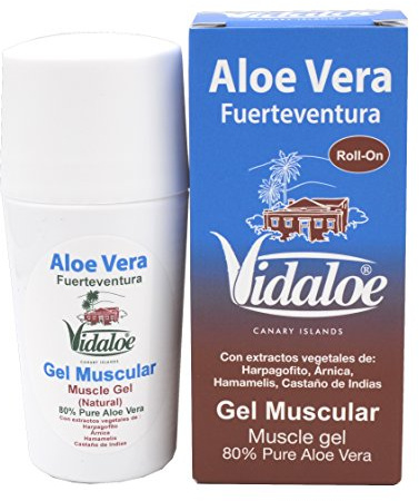 Vidaloe gel muscular roll-on de Aloe Vera 75ml, 1 unidad