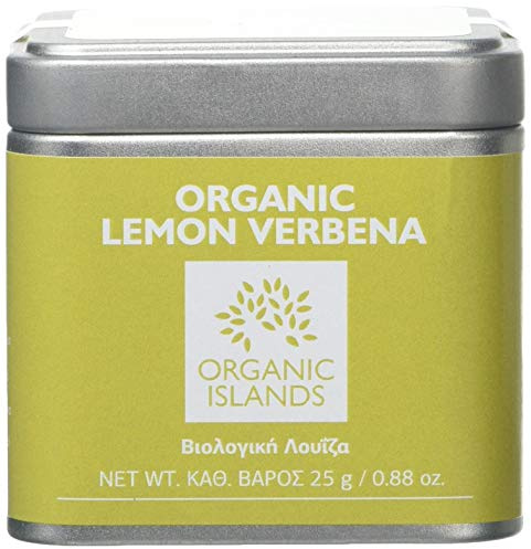 Organic Islands Herbs Greek Lemon Verbena Single Cube Tin, 25 g (Pack of 2)