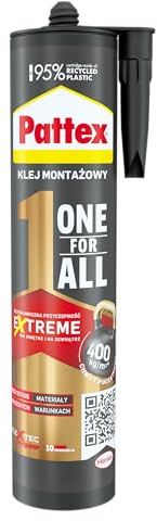 Pattex One4all Klebstoff, Schwarz, 440 g.